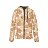 Various cookie pattern Women's Padded Hooded Jacket