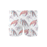 Watercolor sea turtle jellyfish pattern Men's Swimming Trunks