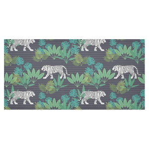 white bengal tigers tropical plant Tablecloth