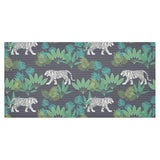 white bengal tigers tropical plant Tablecloth
