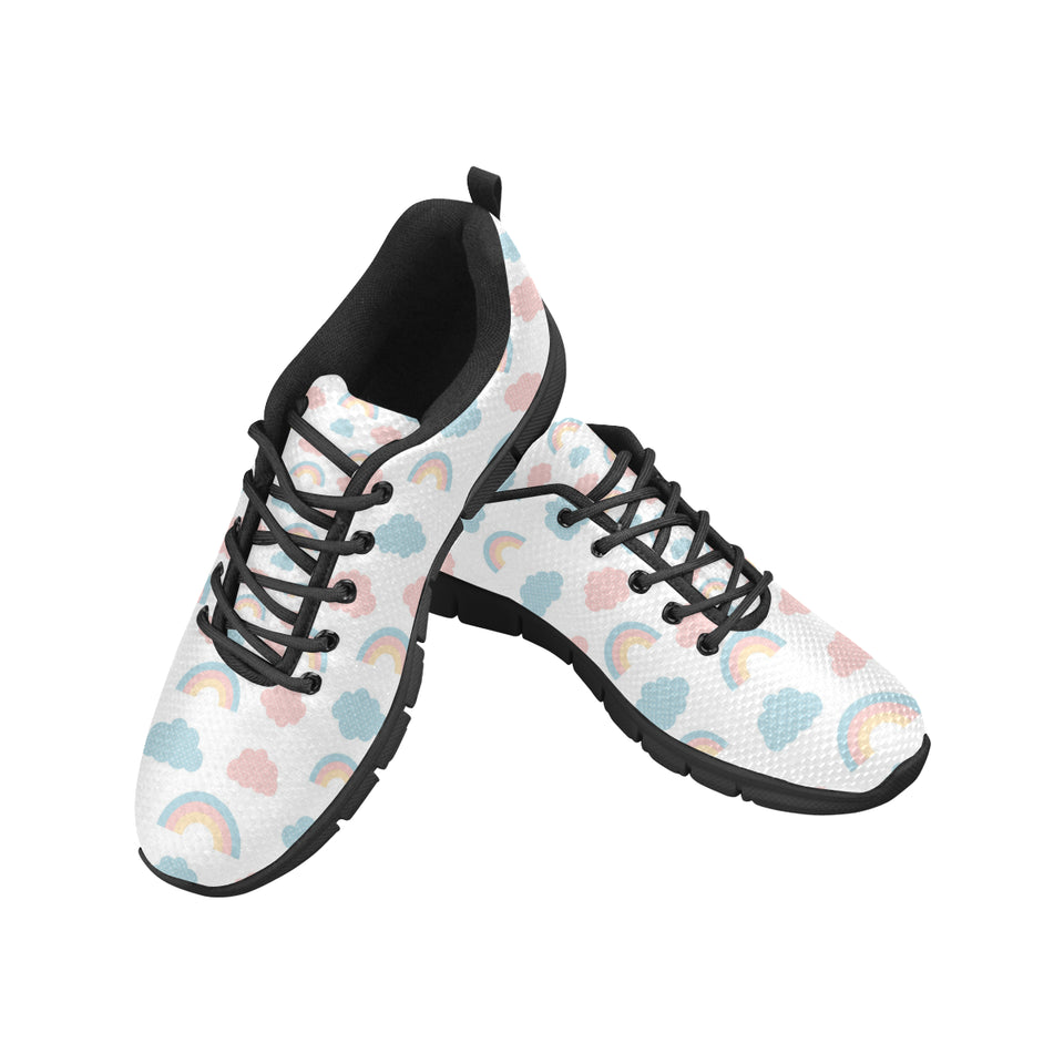 Cute rainbow clound pattern Women's Sneaker Shoes