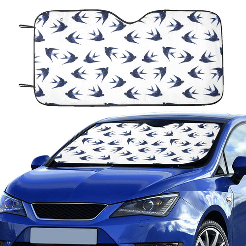 Swallow Pattern Print Design 03 Car Sun Shade