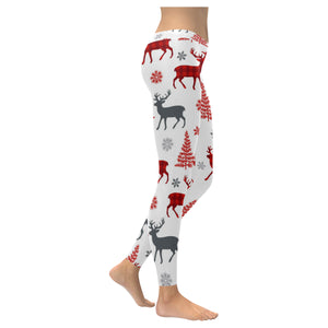 Deer tree snowflakes chrismas pattern Women's Legging Fulfilled In US