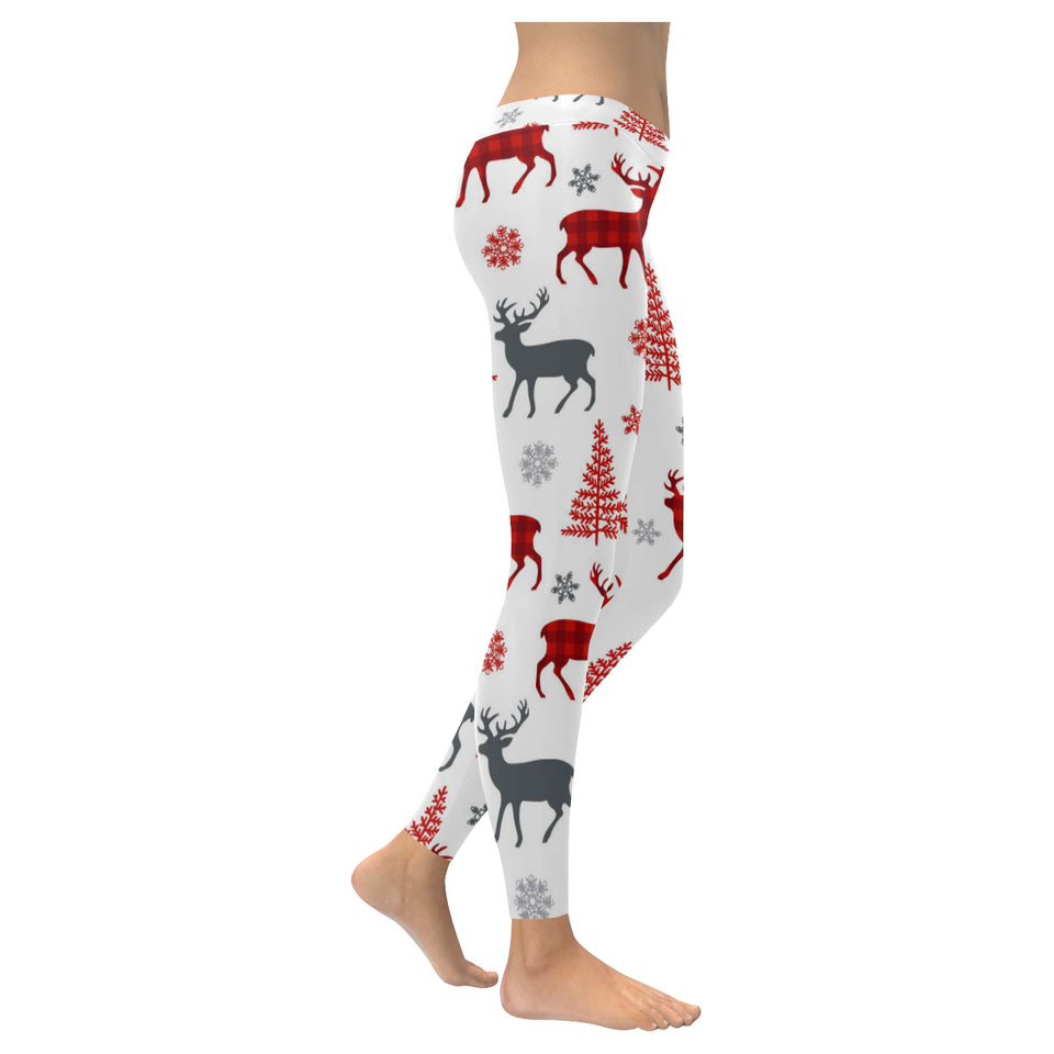 Deer tree snowflakes chrismas pattern Women's Legging Fulfilled In US