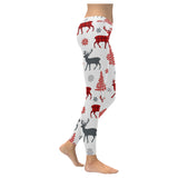 Deer tree snowflakes chrismas pattern Women's Legging Fulfilled In US
