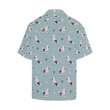 poodle dog pattern Men's All Over Print Hawaiian Shirt