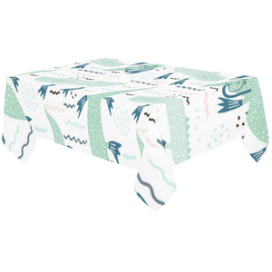 Crocodile diver pattern Tablecloth