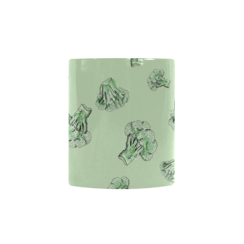 broccoli sketch pattern Morphing Mug Heat Changing Mug