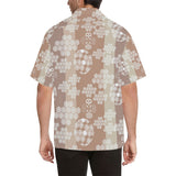 Beautiful hexagon japanese  pattern Men's All Over Print Hawaiian Shirt