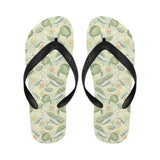 Hand drawn sea turtle fish pattern Unisex Flip Flops