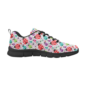 Ladybug Pattern Print Design 03 Men's Breathable Sneakers ( Model 055)