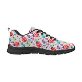 Ladybug Pattern Print Design 03 Men's Breathable Sneakers ( Model 055)