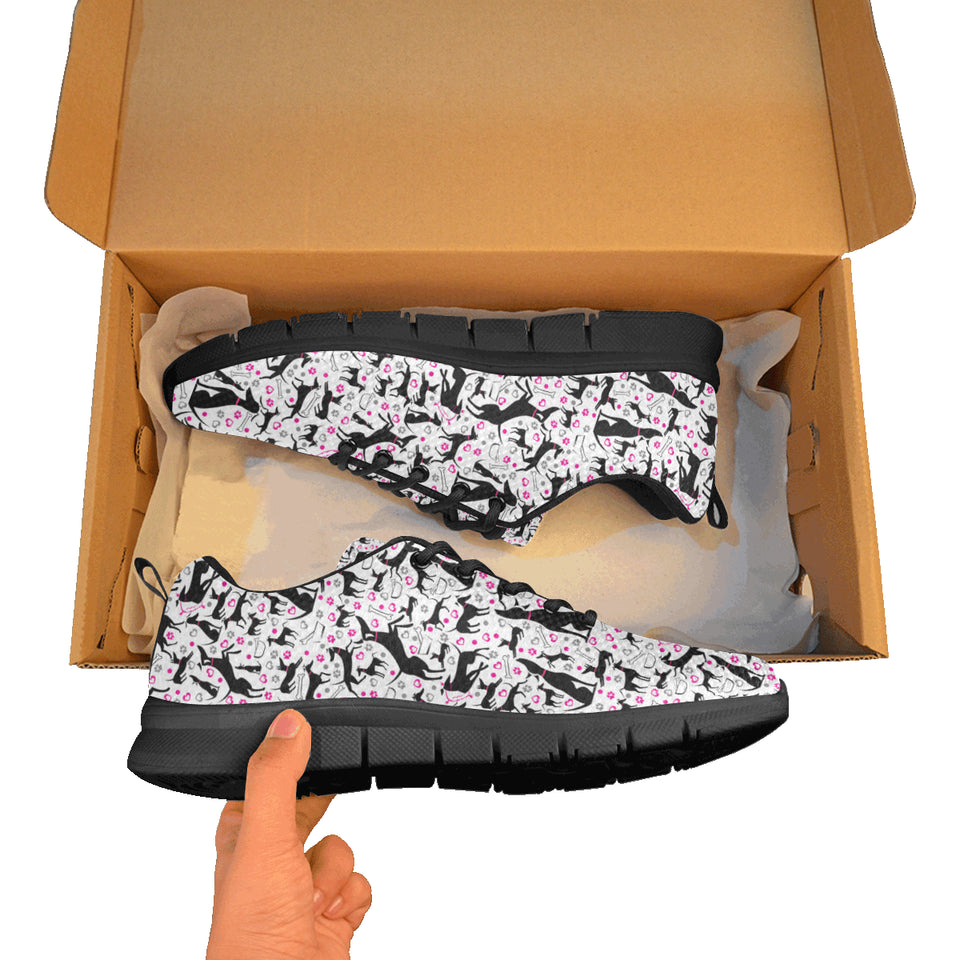 Greyhound Pattern Print Design 02 Women's Sneaker Shoes