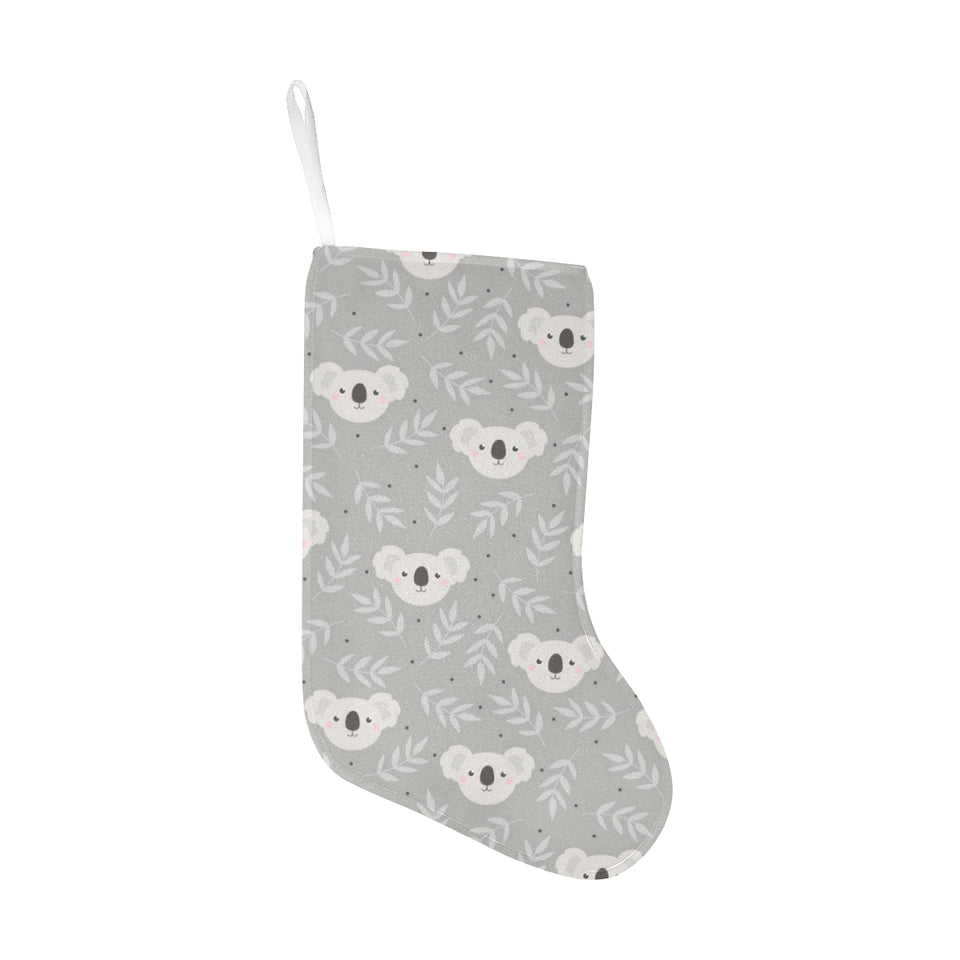 Cute koala leaves pattern Christmas Stocking