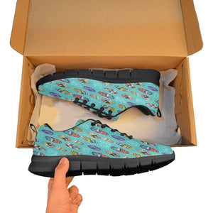 Surfboard Pattern Print Design 05 Women's Sneaker Shoes