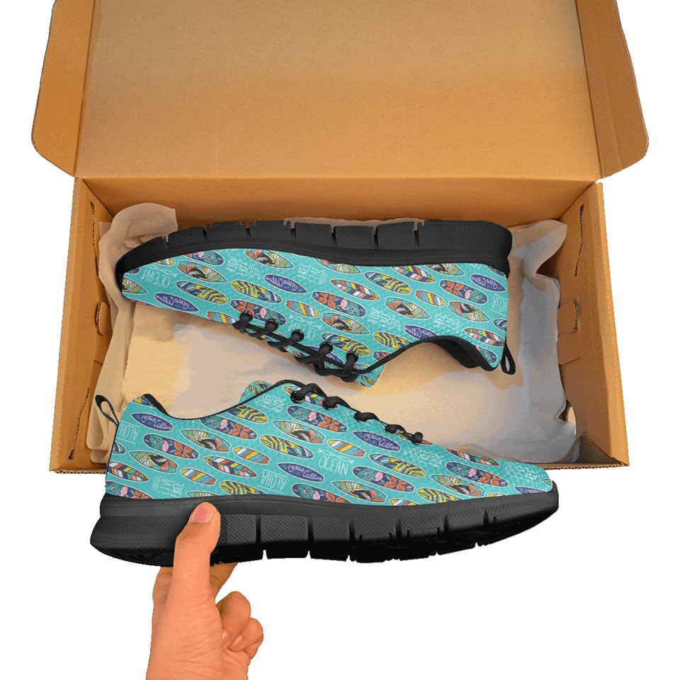 Surfboard Pattern Print Design 05 Women's Sneaker Shoes