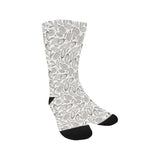 cacao beans leaves pattern Crew Socks