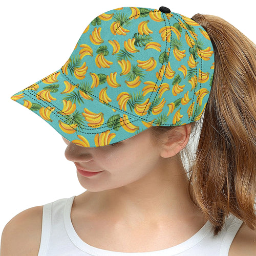 Banana Palm Leaves pattern background All Over Print Snapback Cap