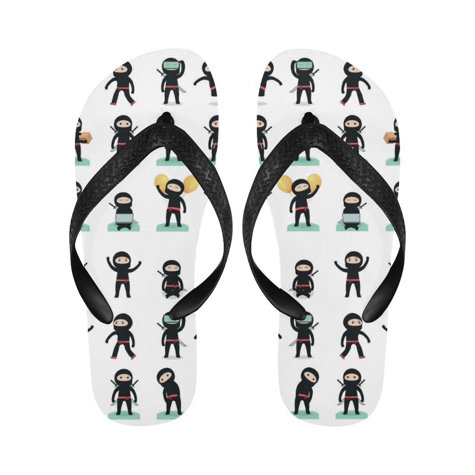 Cute ninja katana sword pattern Unisex Flip Flops