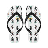 Cute ninja katana sword pattern Unisex Flip Flops