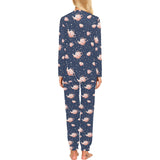 Tea pots Pattern Print Design 04 Women's All Over Print Pajama Set