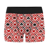 Casino Cards Suits Pattern Print Design 03 Men's All Over Print Boxer Briefs Men's Underwear