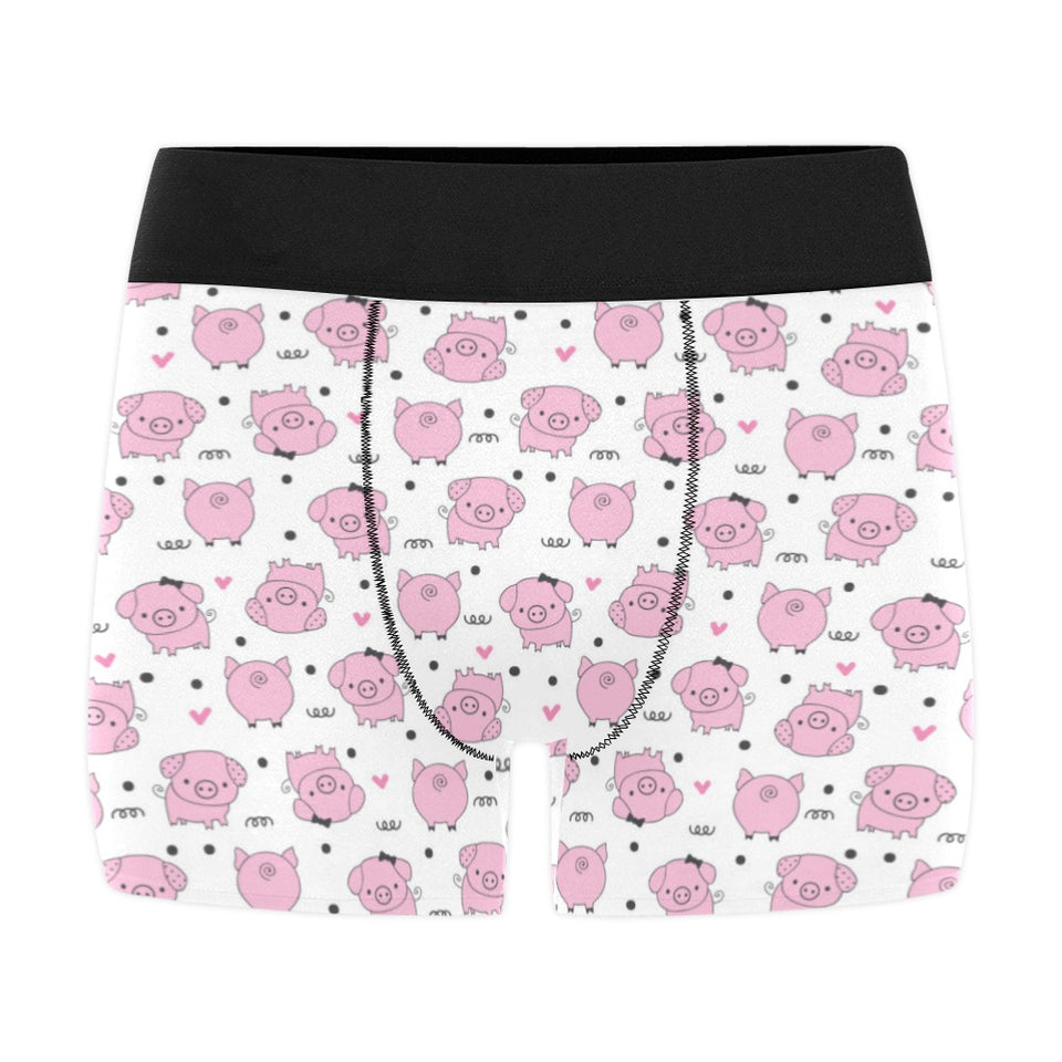 Pig Pattern Print Design 03 Men's All Over Print Boxer Briefs Men's Underwear