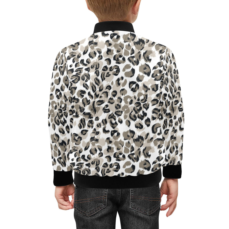Leopard skin print pattern Kids' Boys' Girls' Bomber Jacket