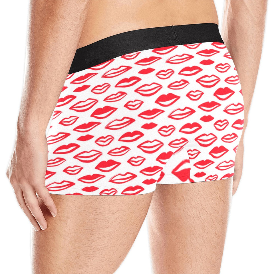 Lips Pattern Print Design 05 Men's All Over Print Boxer Briefs Men's Underwear