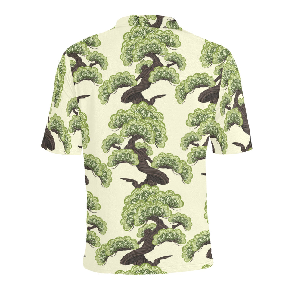 Bonsai pattern Men's All Over Print Polo Shirt