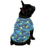 Shark dangerous All Over Print Pet Dog Round Neck Fuzzy Shirt