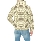 Light Green camouflage pattern Men's Padded Hooded Jacket
