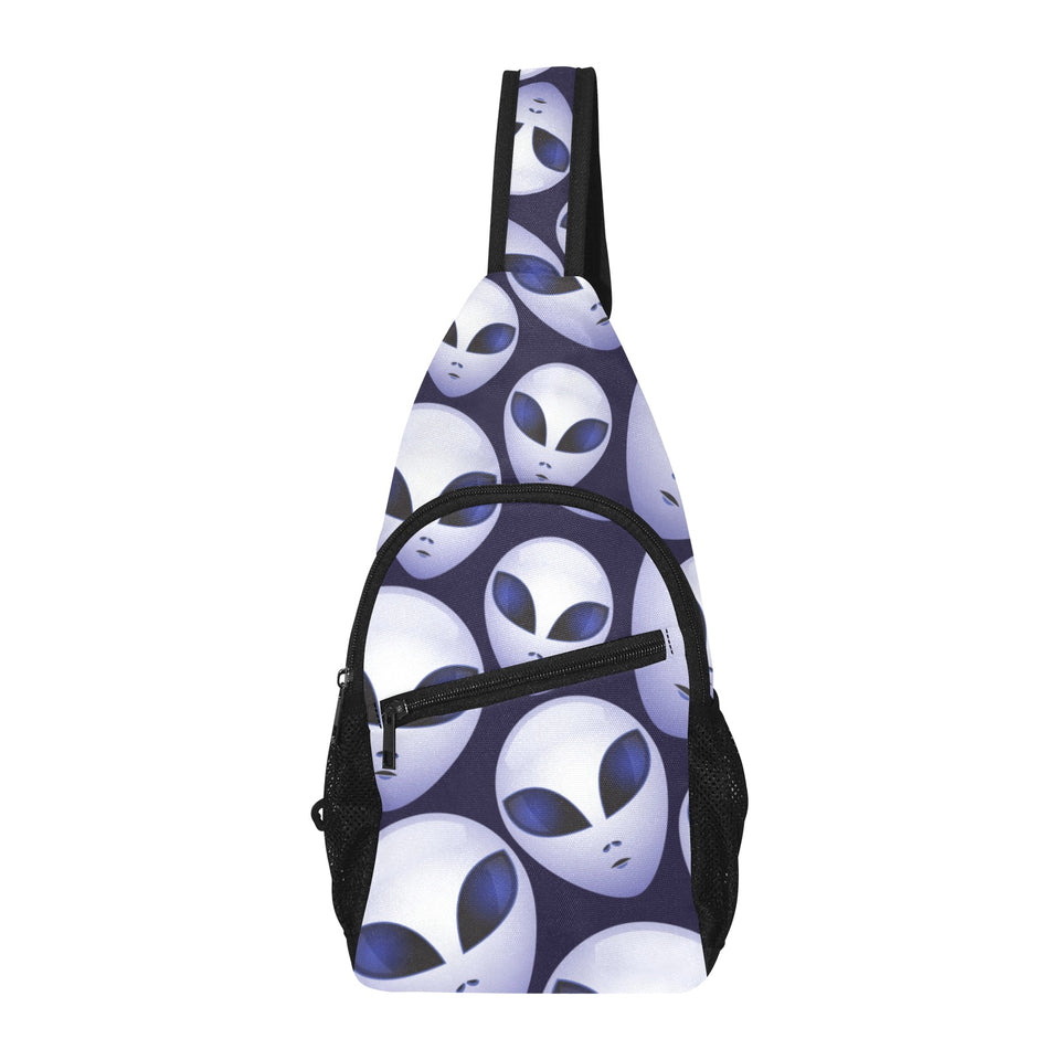 Alien Pattern Print Design 01 All Over Print Chest Bag