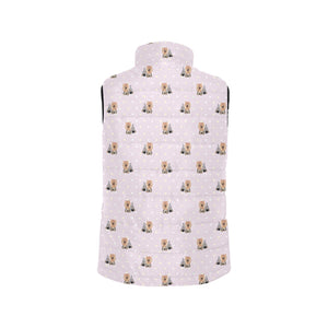 Yorkshire Terrier Pattern Print Design 02 Women's Padded Vest