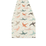 Swallow Pattern Print Design 02 Table Runner