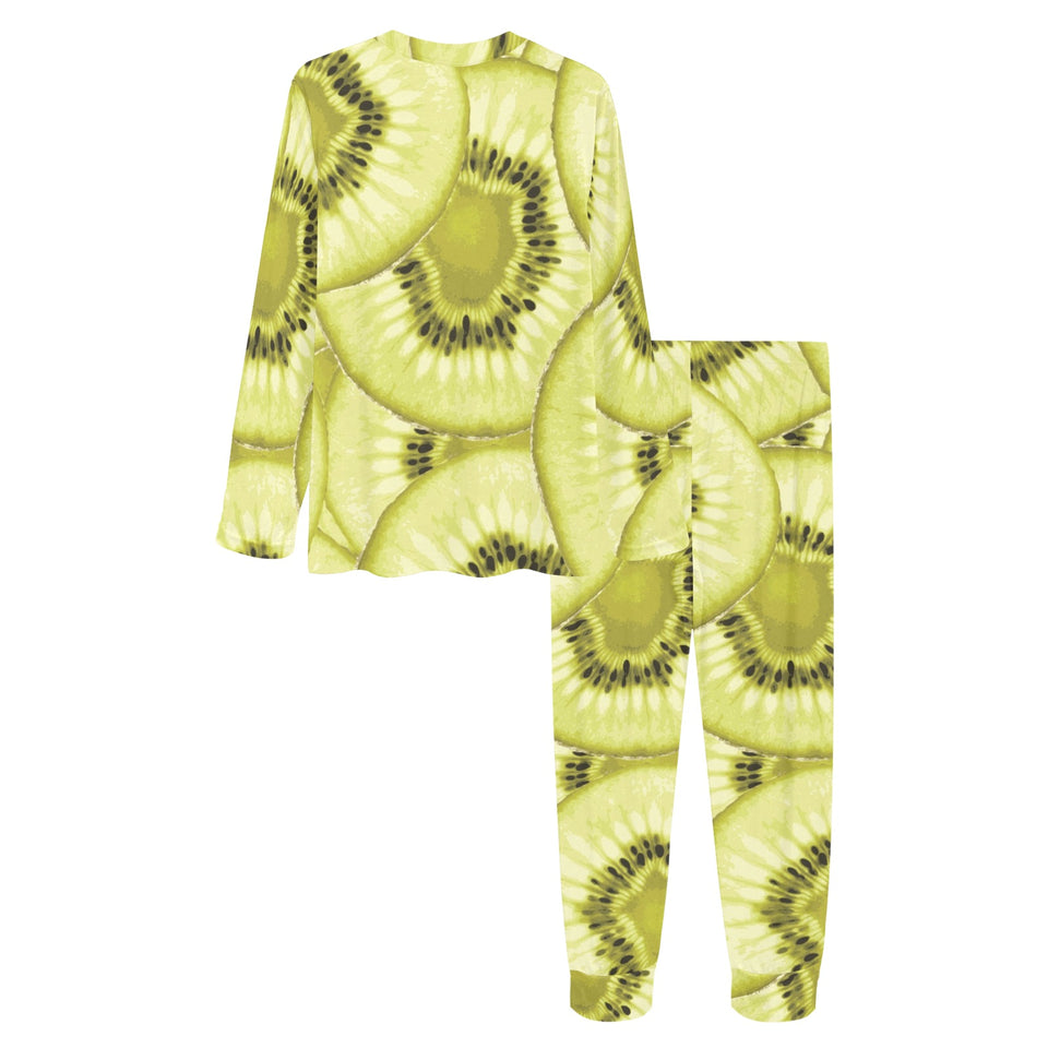 Sliced kiwi pattern Women's All Over Print Pajama Set