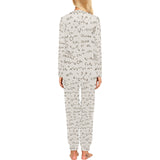 Chemistry Periodic Table Pattern Print Design 04 Women's All Over Print Pajama Set