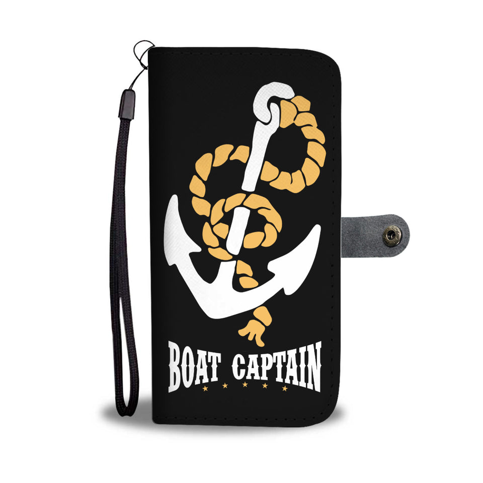 Awesome Wallet Case - Boat Captain Black ccnc006 bt0202