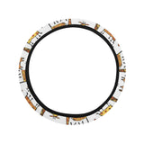 Giraffe Pattern Print Design 04 Car Steering Wheel Cover