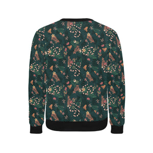 Snake forest pattern Men's Crew Neck Sweatshirt