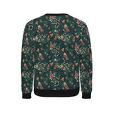 Snake forest pattern Men's Crew Neck Sweatshirt