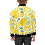 lemon design pattern Kids' Boys' Girls' Bomber Jacket