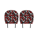 Billiard Ball Pattern Print Design 05 Car Headrest Cover