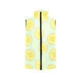 slice of lemon pattern Men's Padded Vest
