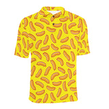 Sausage Pattern Print Design 01 Men's All Over Print Polo Shirt