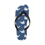 Cute white baby sea lion seal pattern Unisex Flip Flops