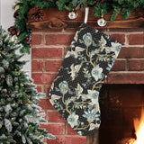 Japanese crane ornament elements Christmas Stocking