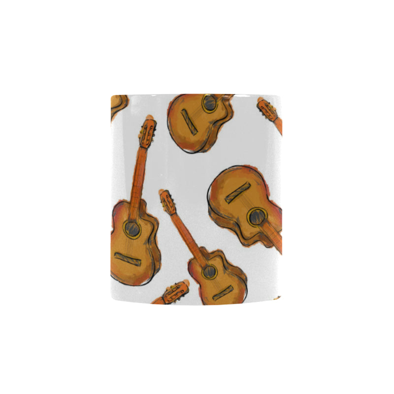 Paint Guitar Pattern Morphing Mug Heat Changing Mug