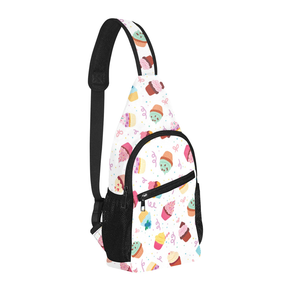 Cake cupcake design pattern All Over Print Chest Bag
