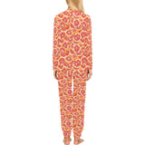 Tropical grapefruit pattern Women's All Over Print Pajama Set